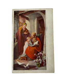 Vintage Postcard Switzerland Youth of the Blessed Virgin  RARE u